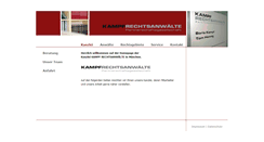 Desktop Screenshot of kampfrechtsanwaelte.de